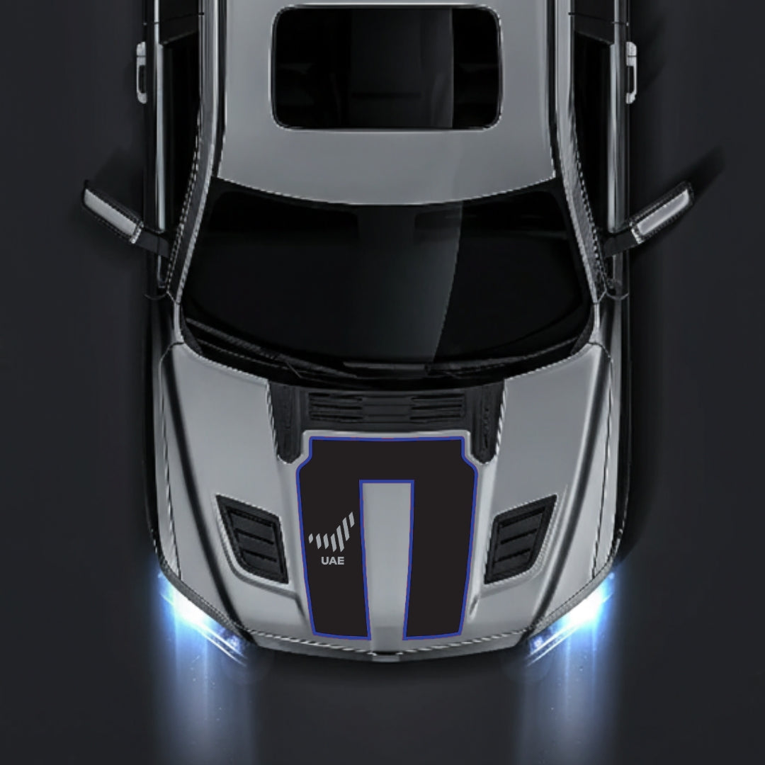 Hood Panel Decal/Sticker - United Arab Emirates - Cut - Border Graphic Kit - For Dodge RAM 1500 2019-2025 - Premium Vinyl