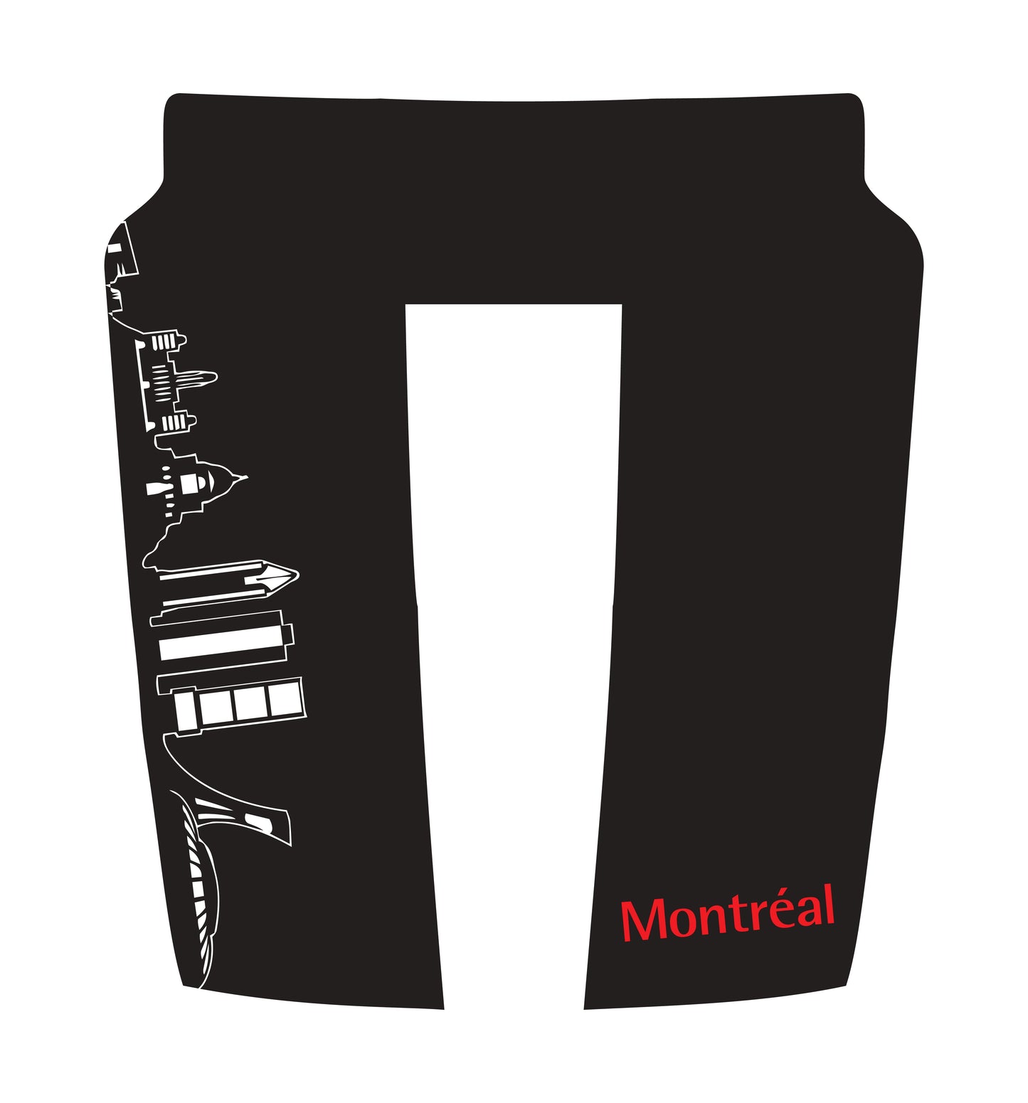 Hood Panel Decal/Sticker - Montreal Skyline - Cut Graphic Kit - For Dodge RAM 1500 2019-2025 - Premium Vinyl