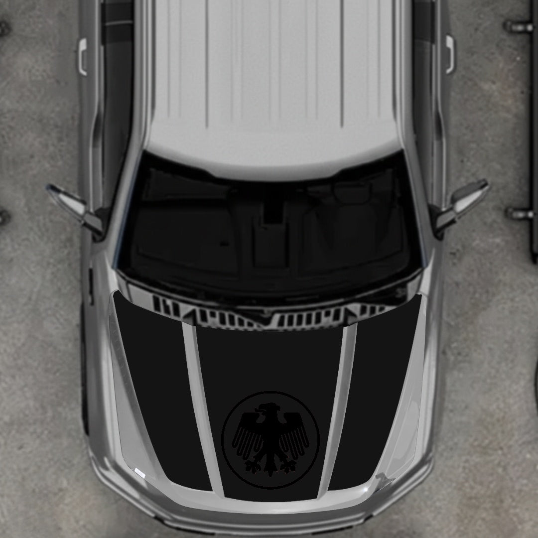 Hood Panel Decal/Sticker - Germany Logo Graphic Kit - For Ford F-150 2020-2026 - Premium Vinyl