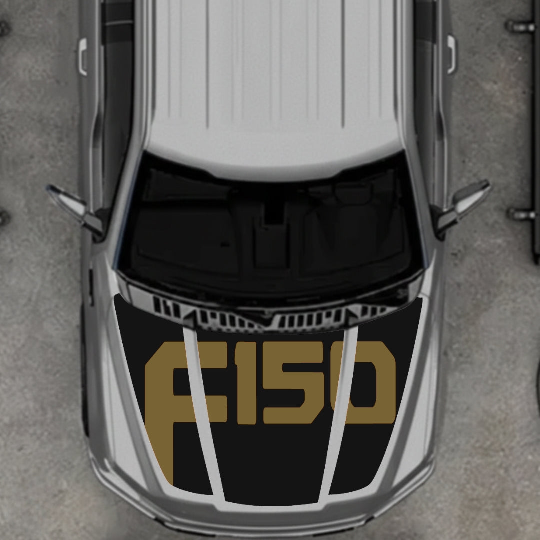 Hood Panel Decal/Sticker - Style 18 Graphic Kit - For Ford F-150 2020-2026 - Premium Vinyl