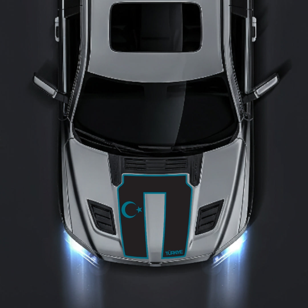 Performance Hood Panel Decal/Sticker - Turkey - Border Graphic Kit - For Dodge RAM 1500 2019-2025 - Premium Vinyl