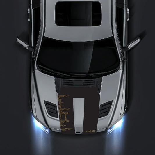 Performance Hood Panel Decal/Sticker - London Skyline Graphic Kit - For Dodge RAM 1500 2019-2025 - Premium Vinyl