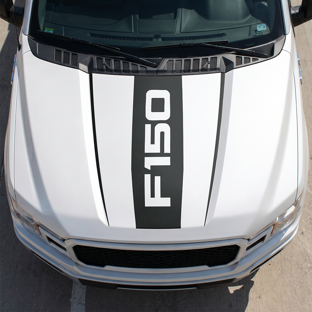 Hood Panel Decal/Sticker - Different Styles Graphic Decals Kit- For Ford F-150 2015-2020 - Premium Vinyl