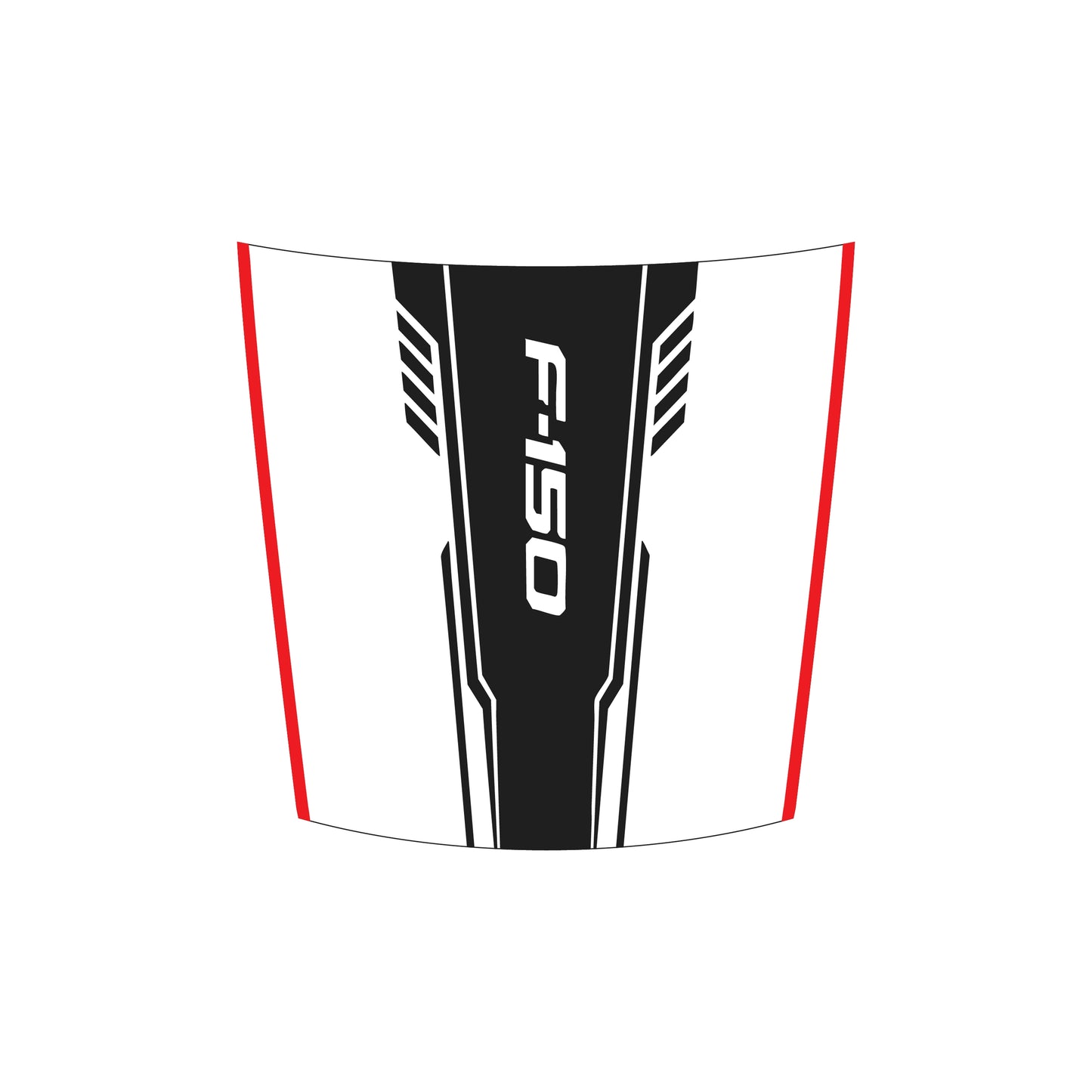 Hood Panel Decal/Sticker - Speed F150 Graphic Decal Graphic Kit - For Ford F-150 2015-2020 - Premium Vinyl