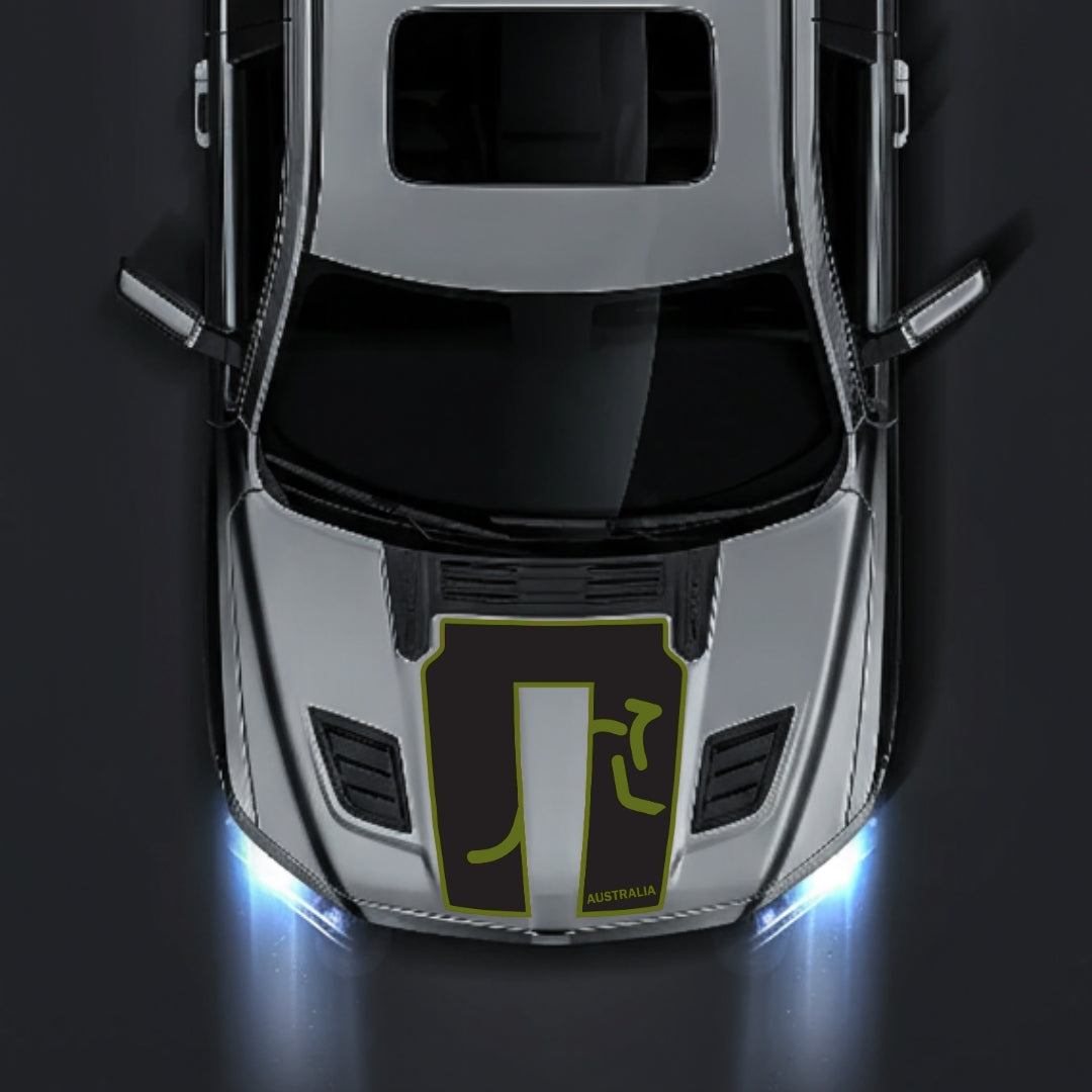 Performance Hood Panel Decal/Sticker - Australia - Border Graphic Kit - For Dodge RAM 1500 2019-2025 - Premium Vinyl