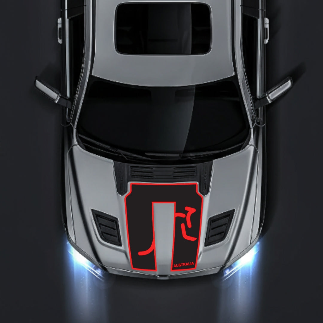 Hood Panel Decal/Sticker - Australia - Border Graphic Kit - For Dodge RAM 1500 2019-2025 - Premium Vinyl