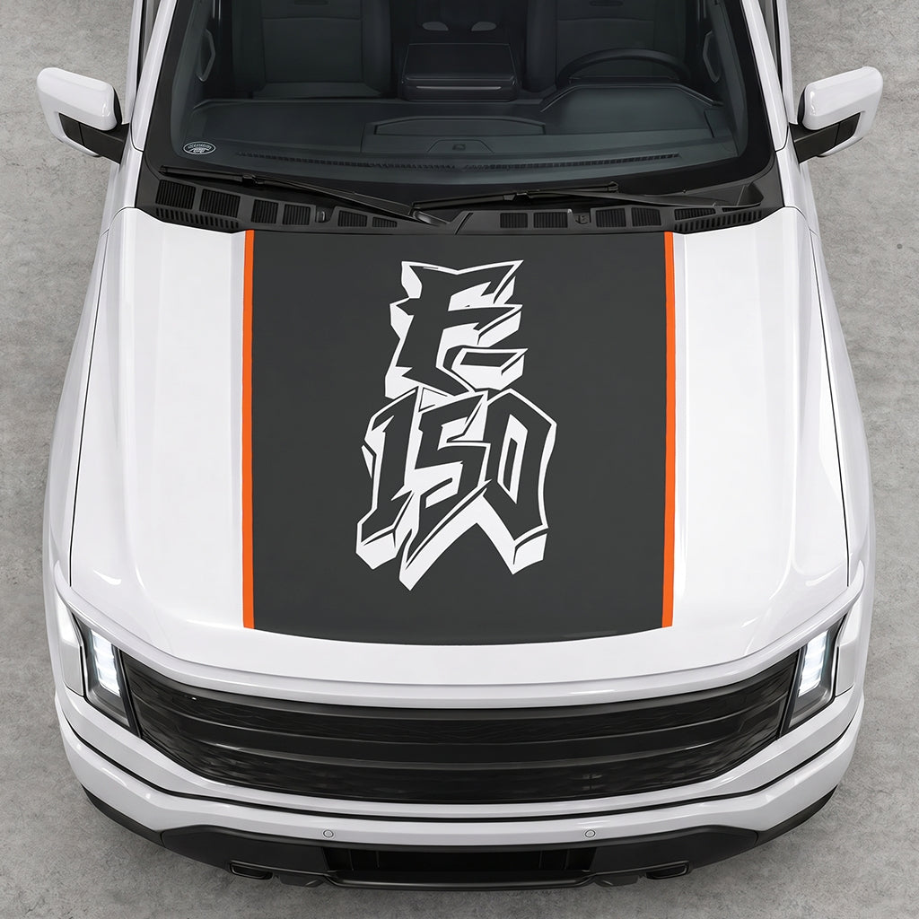 Hood Panel Decal/Sticker - Graffiti Graphic Decal Graphic Kit - For Ford F-150 2015-2020 - Premium Vinyl