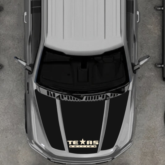 Hood Panel Decal/Sticker - Texas Graphic Kit - For Ford F-150 2020-2026 - Premium Vinyl
