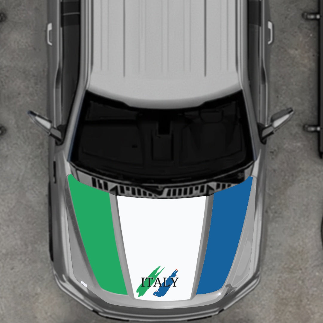 Hood Panel Decal/Sticker - Italy Graphic Kit - For Ford F-150 2020-2026 - Premium Vinyl