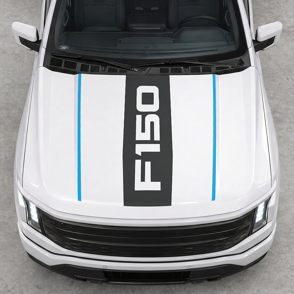Hood Panel Decal/Sticker - Bold F150 Graphic Decal Graphic Kit - For Ford F-150 2015-2020 - Premium Vinyl