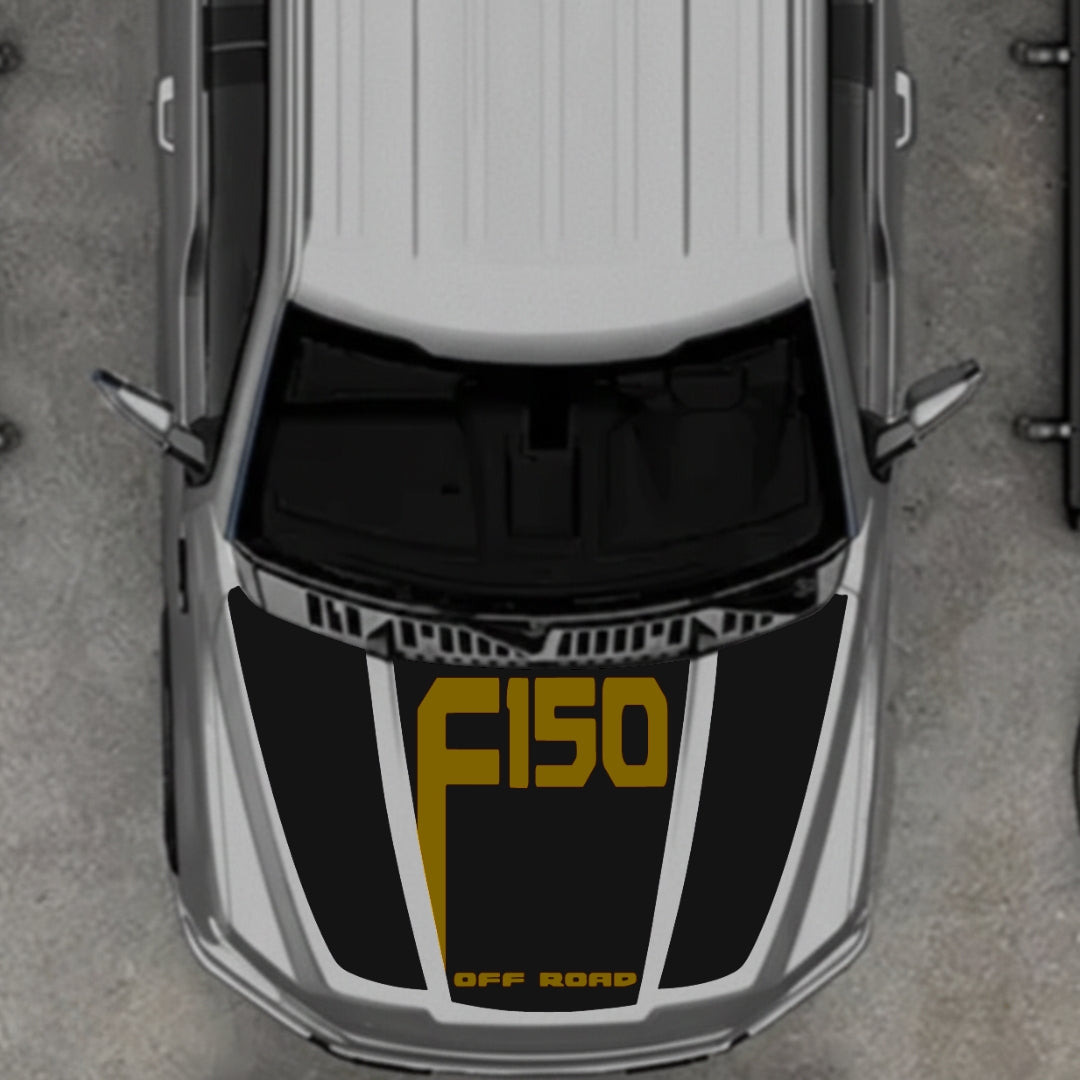 Hood Panel Decal/Sticker - Style 23 Graphic Kit - For Ford F-150 2020-2026 - Premium Vinyl