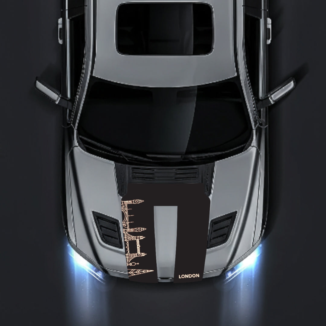 Hood Panel Decal/Sticker - London Skyline Graphic Kit - For Dodge RAM 1500 2019-2025 - Premium Vinyl