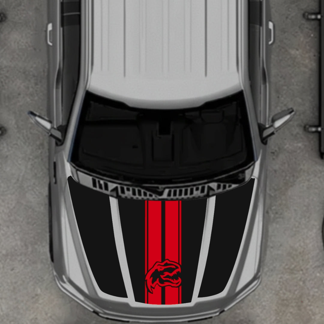 Hood Panel Decal/Sticker - Rex Style 2 Graphic Kit - For Ford F-150 2020-2026 - Premium Vinyl