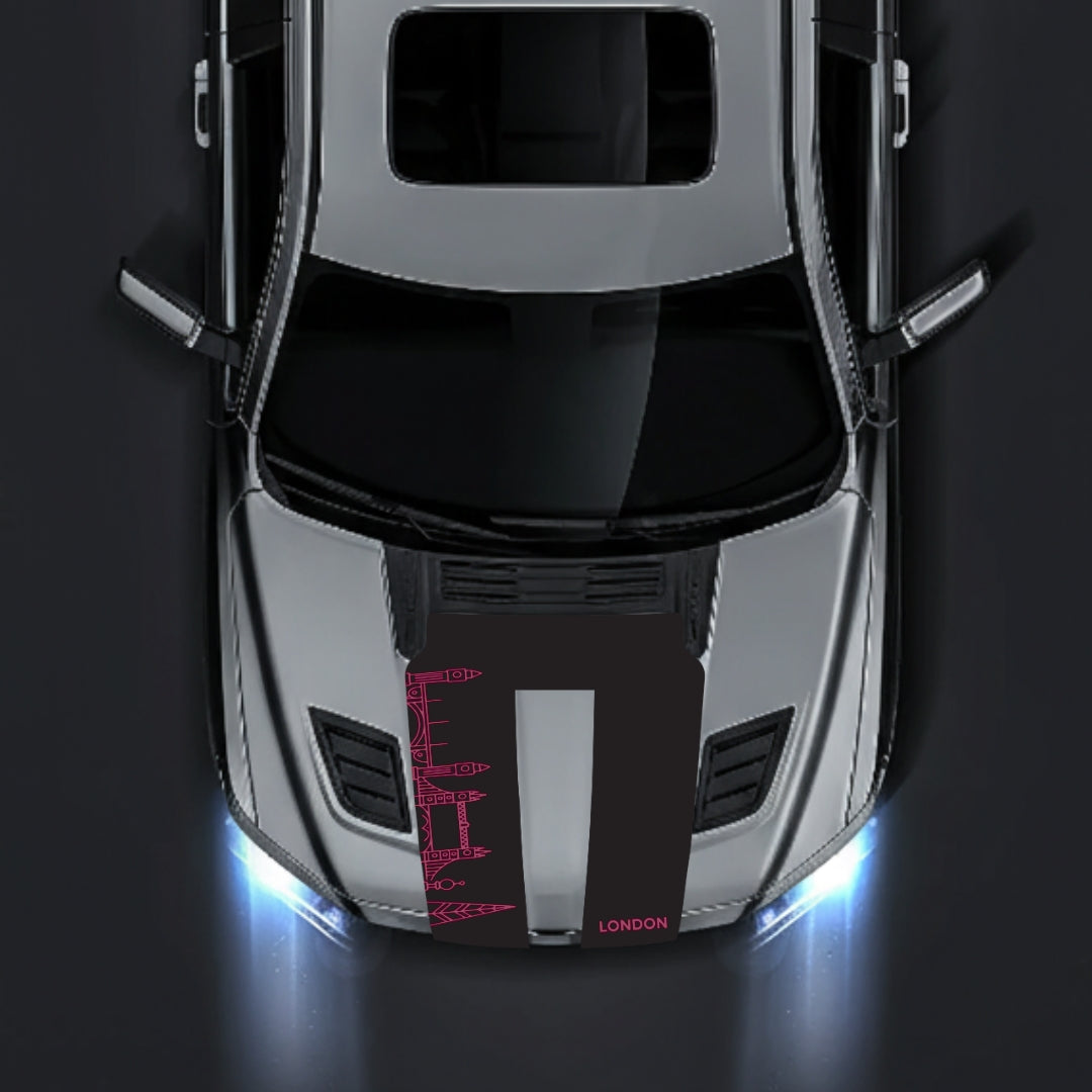 Performance Hood Panel Decal/Sticker - London Skyline Graphic Kit - For Dodge RAM 1500 2019-2025 - Premium Vinyl