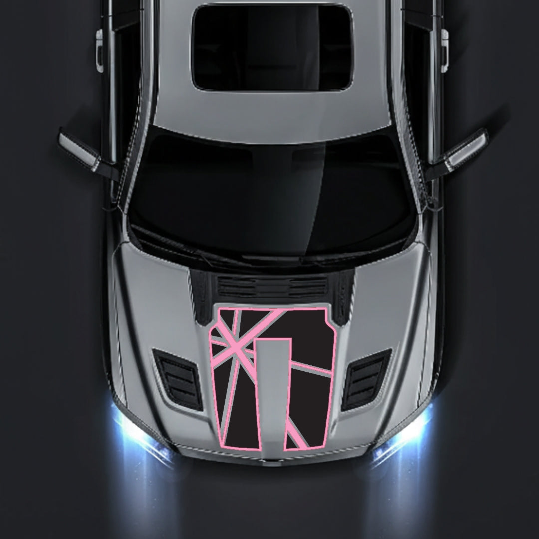 Hood Panel Decal/Sticker - England - Cut - Border Graphic Kit - For Dodge RAM 1500 2019-2025 - Premium Vinyl