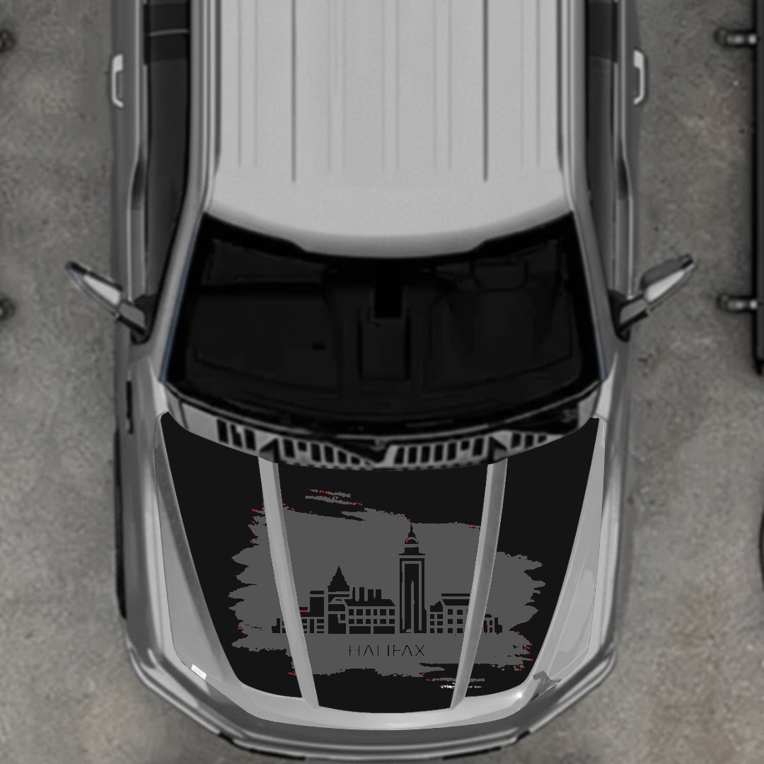 Hood Panel Decal/Sticker - Halifax Graphic Kit - For Ford F-150 2020-2026 - Premium Vinyl