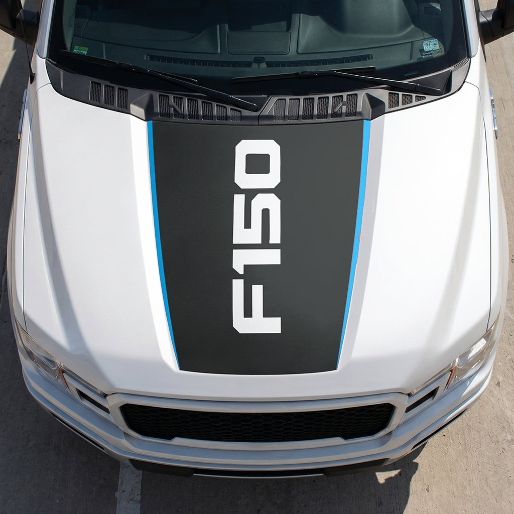 Hood Panel Decal/Sticker - Solid F150 Graphic Decal Graphic Kit - For Ford F-150 2015-2020 - Premium Vinyl