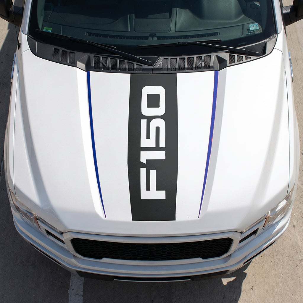 Hood Panel Decal/Sticker - Bold F150 Graphic Decal Graphic Kit - For Ford F-150 2015-2020 - Premium Vinyl