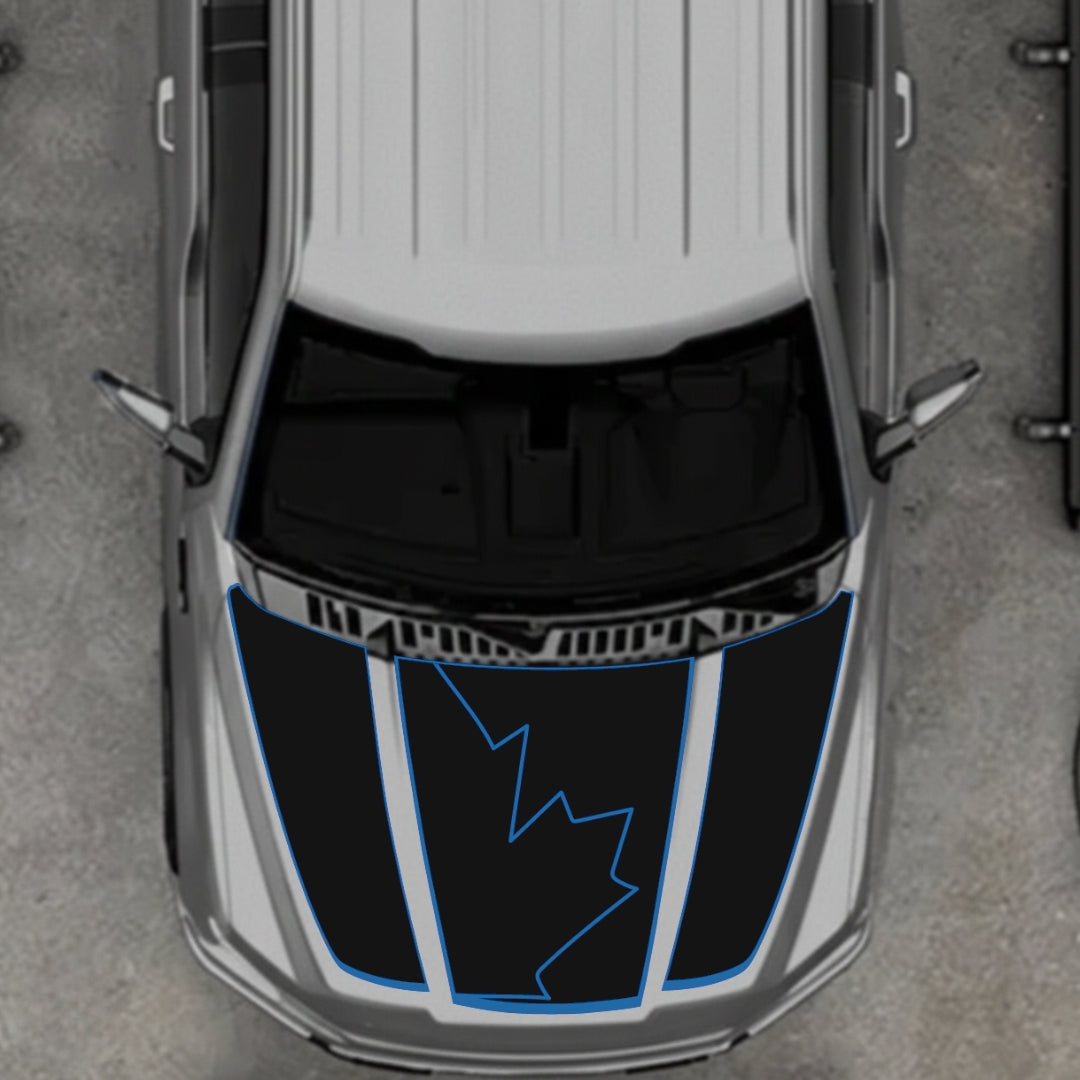 Hood Panel Decal/Sticker - Canada Style 21 Graphic Kit - For Ford F-150 2020-2026 - Premium Vinyl