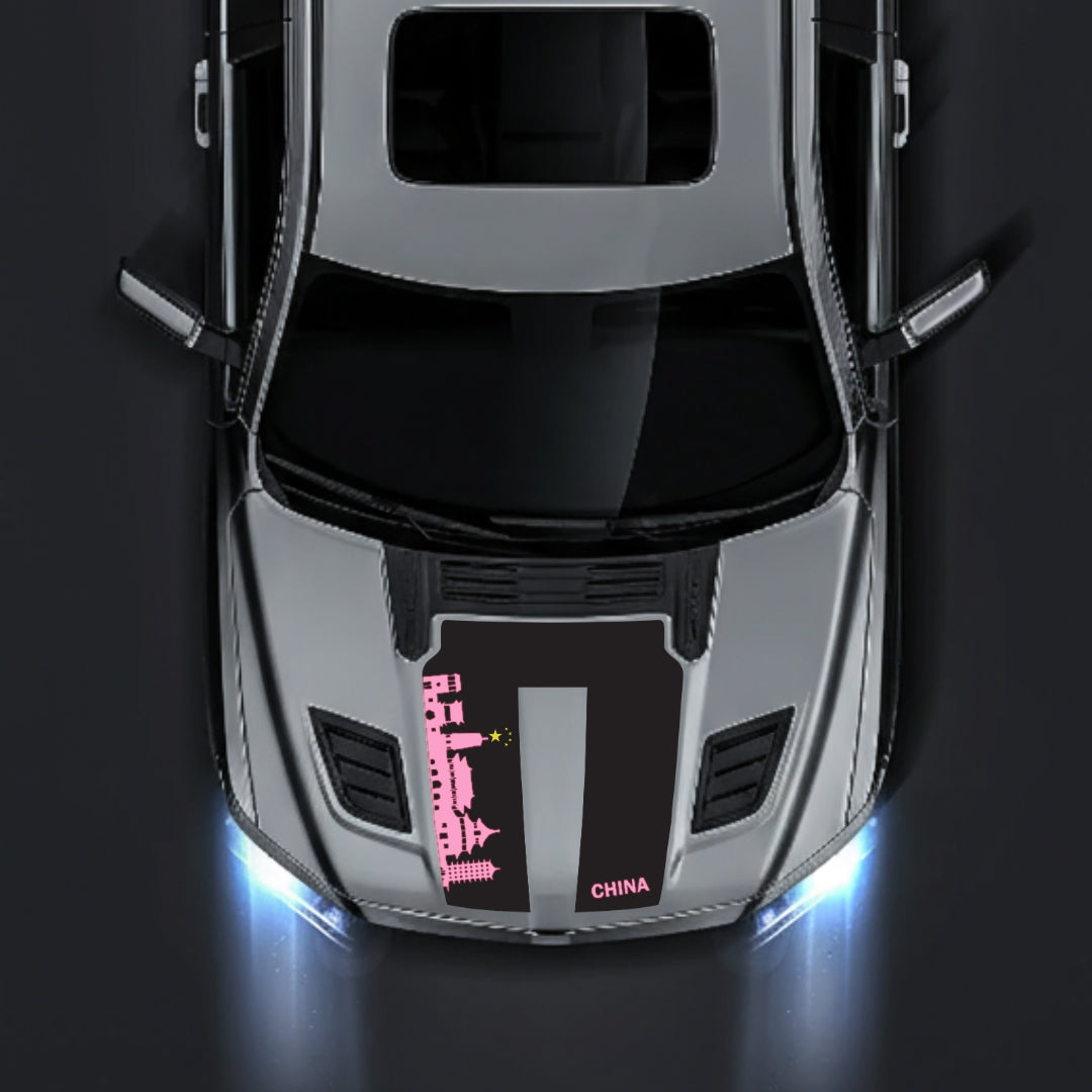 Hood Panel Decal/Sticker - China Skyline Graphic Kit - For Dodge RAM 1500 2019-2025 - Premium Vinyl