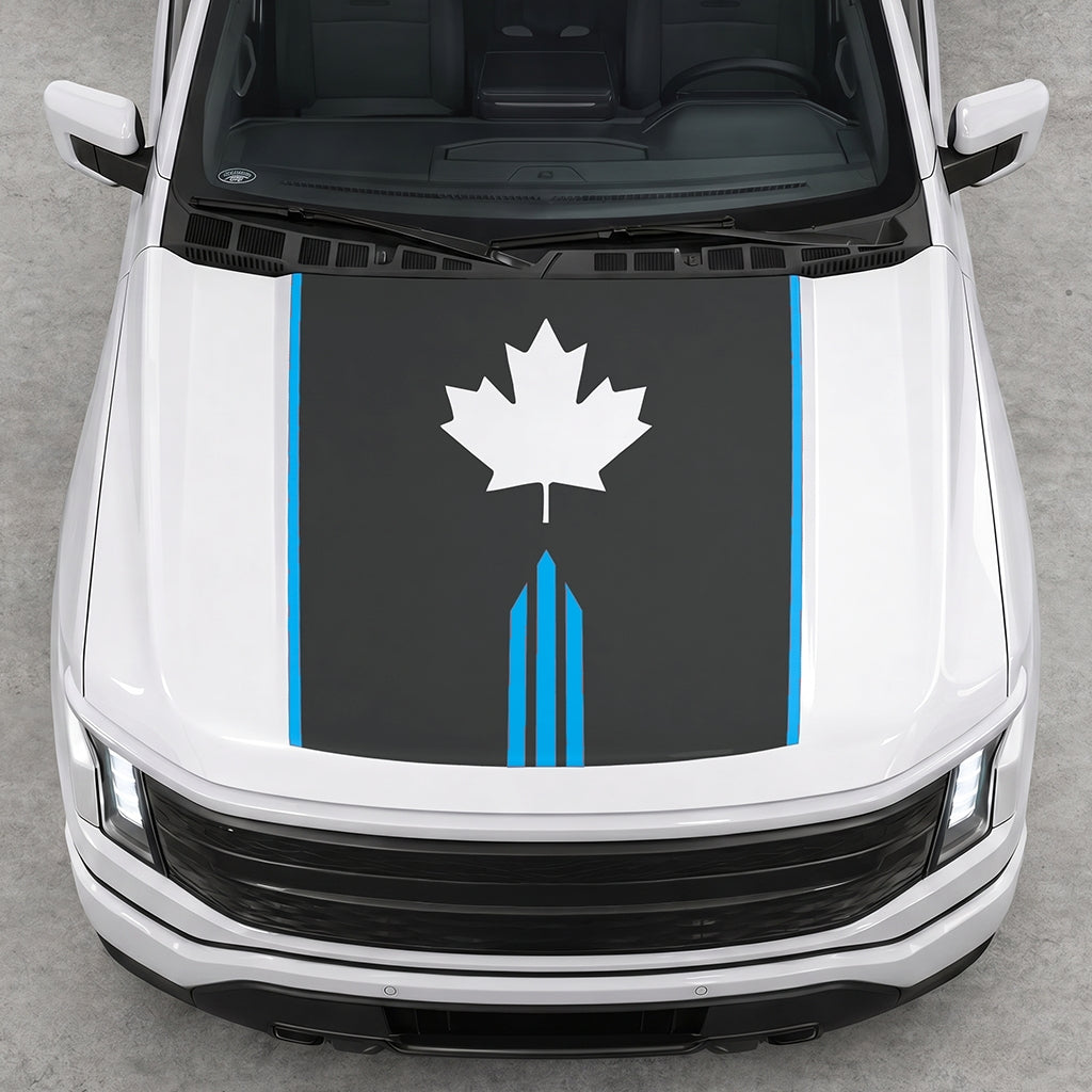 Hood Panel Decal/Sticker - Maple Graphic Decal Graphic Kit - For Ford F-150 2015-2020 - Premium Vinyl