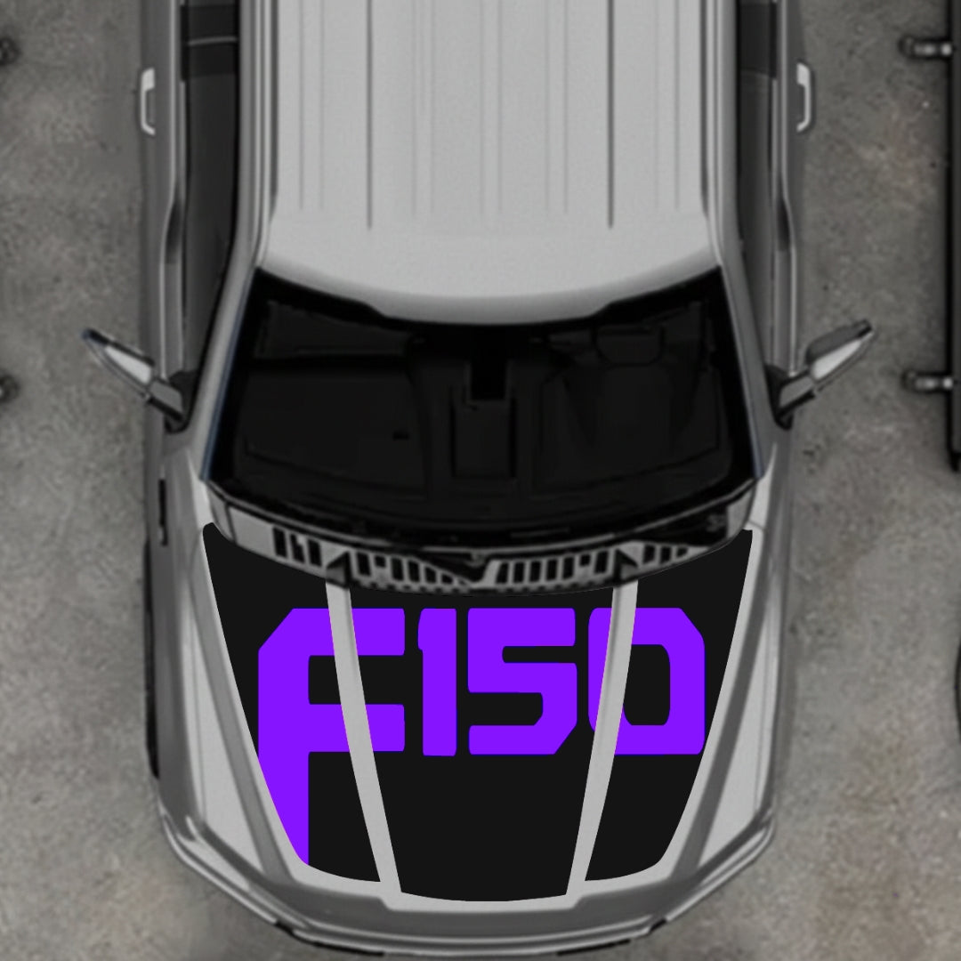 Hood Panel Decal/Sticker - Style 18 Graphic Kit - For Ford F-150 2020-2026 - Premium Vinyl