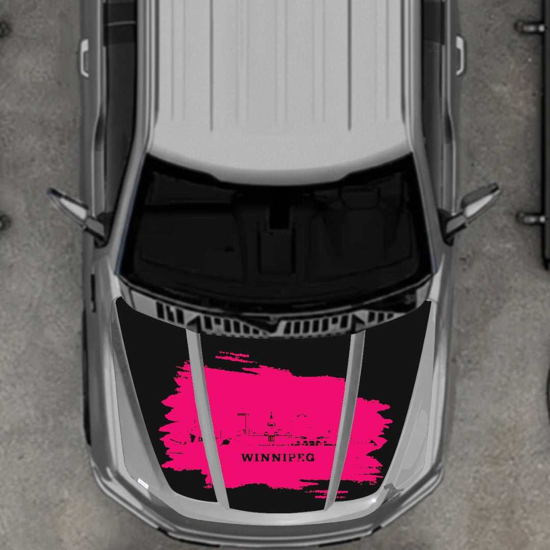 Hood Panel Decal/Sticker - Winnipeg Graphic Kit - For Ford F-150 2020-2026 - Premium Vinyl