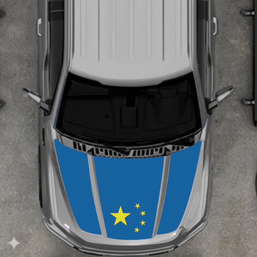Hood Panel Decal/Sticker - China Flag Graphic Kit - For Ford F-150 2020-2026 - Premium Vinyl