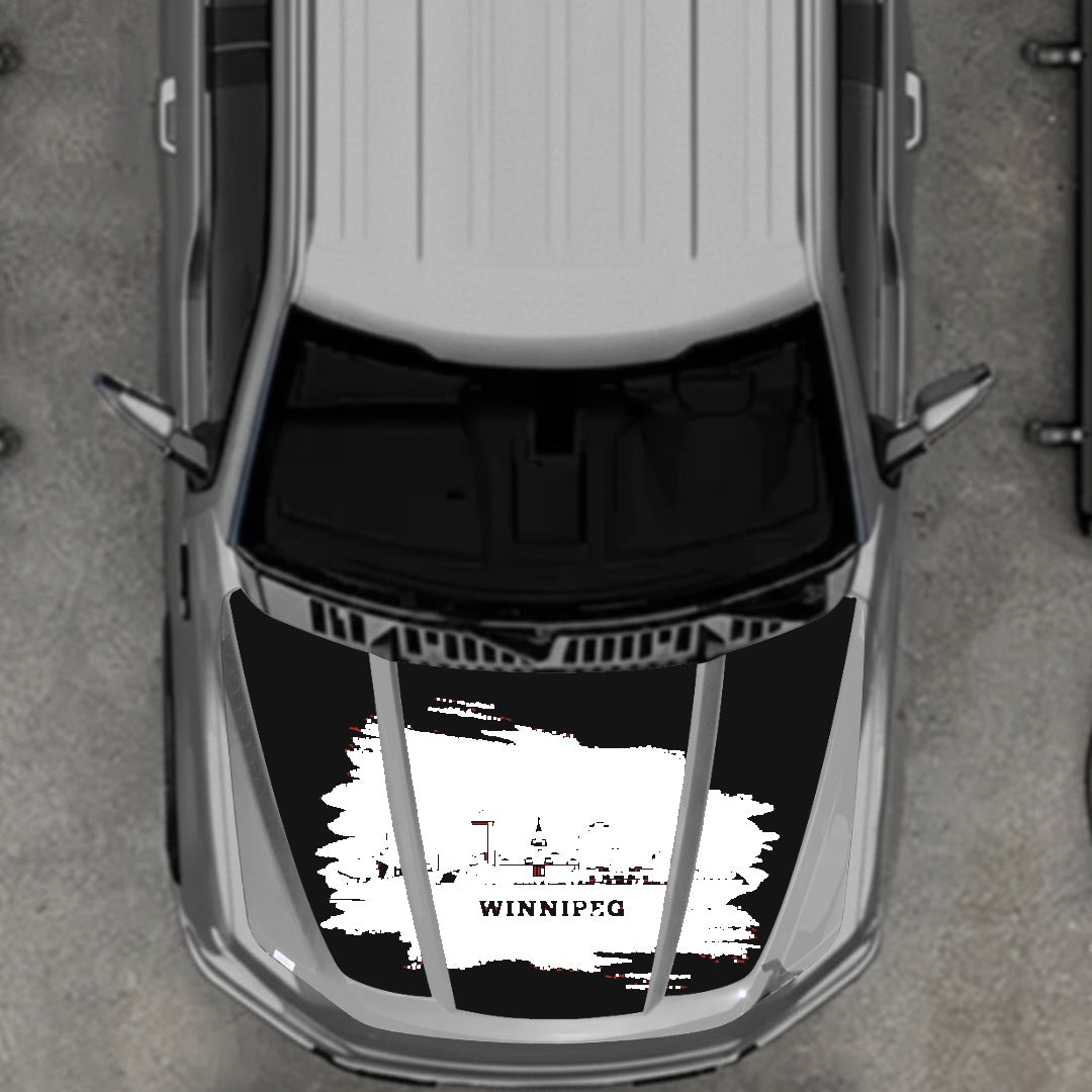 Hood Panel Decal/Sticker - Winnipeg Graphic Kit - For Ford F-150 2020-2026 - Premium Vinyl