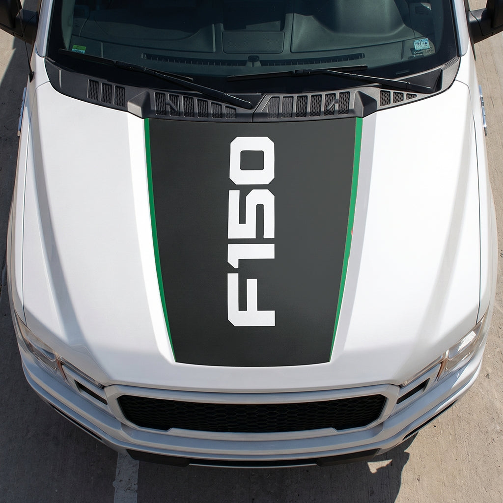Hood Panel Decal/Sticker - Solid F150 Graphic Decal Graphic Kit - For Ford F-150 2015-2020 - Premium Vinyl