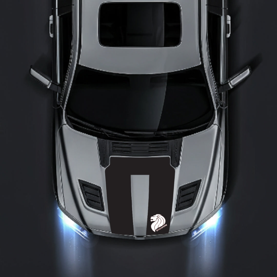 Hood Panel Decal/Sticker - Singapore Graphic Kit - For Dodge RAM 1500 2019-2025 - Premium Vinyl