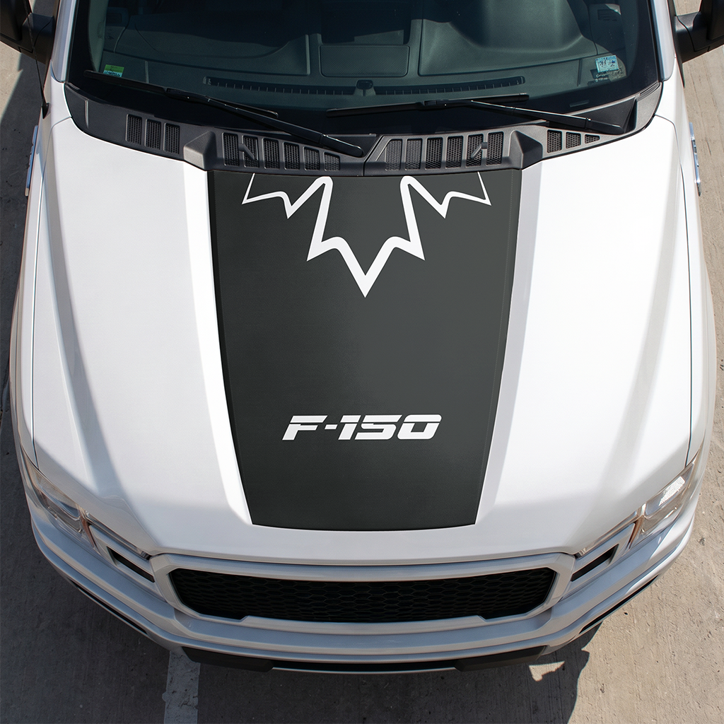 Hood Panel Decal/Sticker - Different Styles Graphic Decals Kit- For Ford F-150 2015-2020 - Premium Vinyl