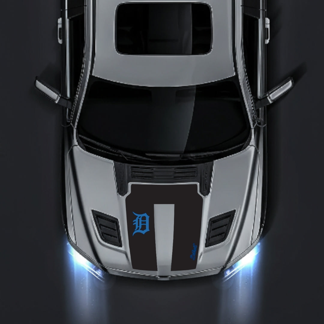 Performance Hood Panel Decal/Sticker - Detroit Street Graphic Kit - For Dodge RAM 1500 2019-2025 - Premium Vinyl