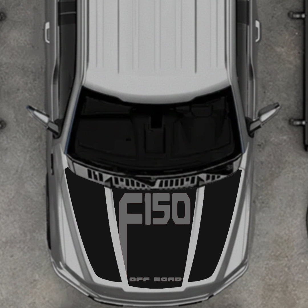 Hood Panel Decal/Sticker - Style 23 Graphic Kit - For Ford F-150 2020-2026 - Premium Vinyl
