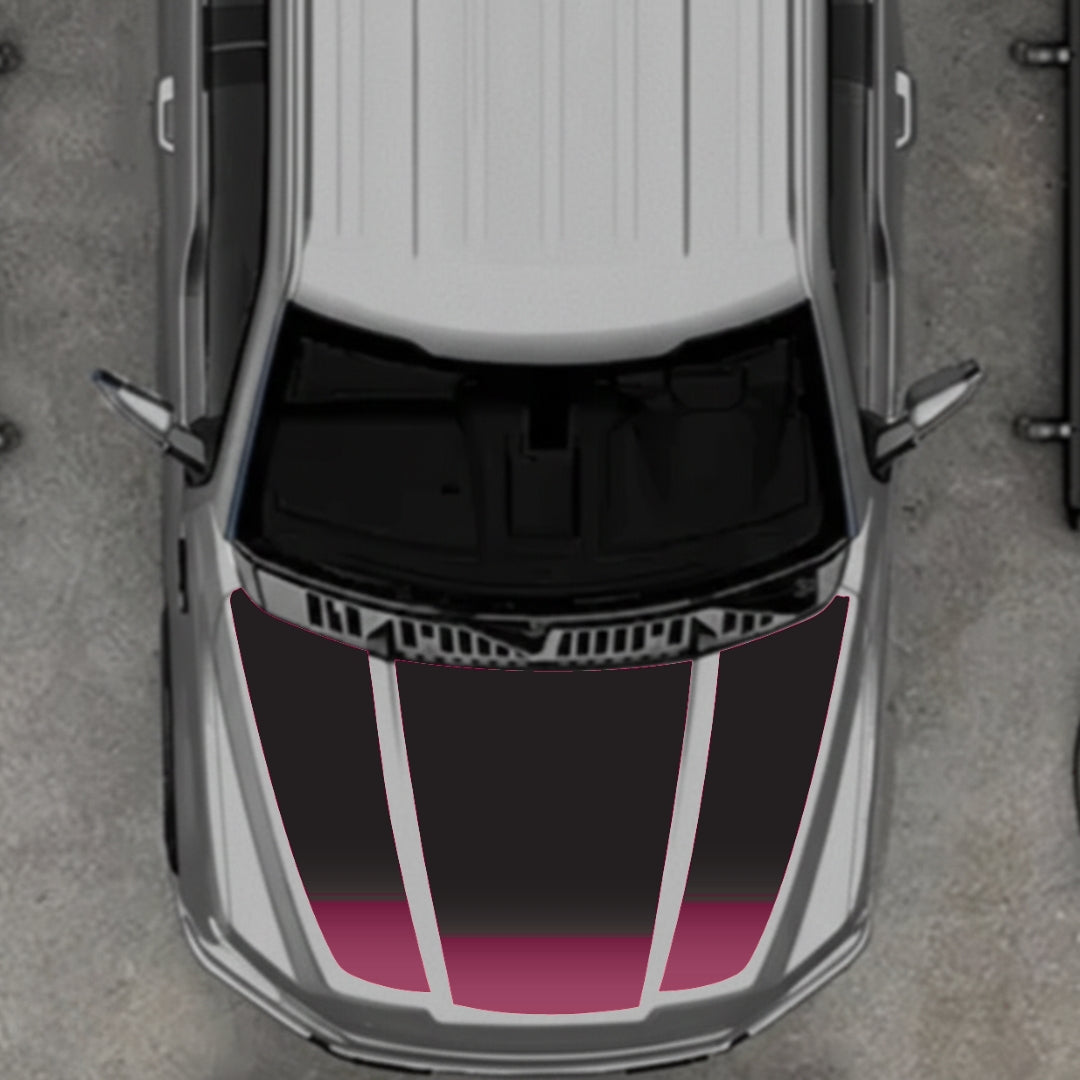 Hood Panel Decal/Sticker - Shades Graphic Kit - For Ford F-150 2020-2026 - Premium Vinyl