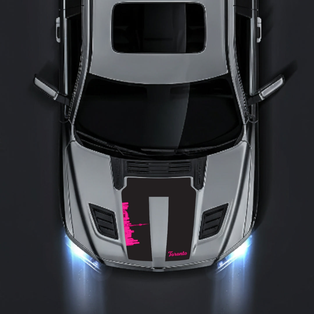 Hood Panel Decal/Sticker - Toronto Skyline Graphic Kit - For Dodge RAM 1500 2019-2025 - Premium Vinyl