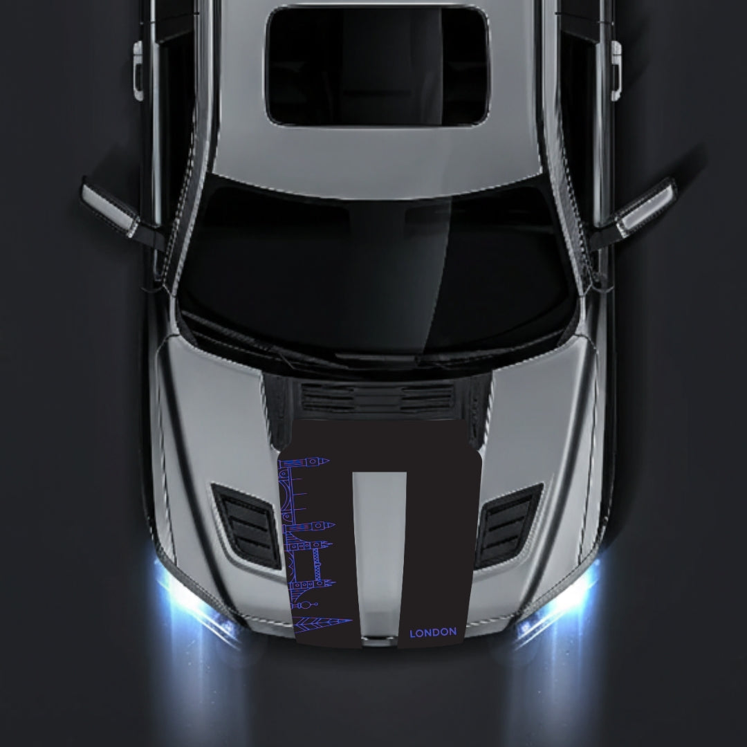 Hood Panel Decal/Sticker - London Skyline Graphic Kit - For Dodge RAM 1500 2019-2025 - Premium Vinyl