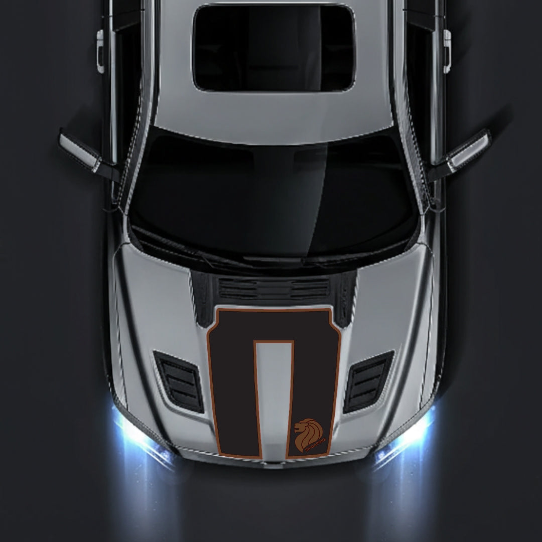 Hood Panel Decal/Sticker - Singapore - Border Graphic Kit - For Dodge RAM 1500 2019-2025 - Premium Vinyl