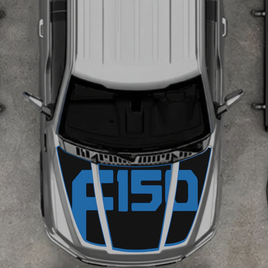 Hood Panel Decal/Sticker - Style 16 Graphic Kit - For Ford F-150 2020-2026 - Premium Vinyl
