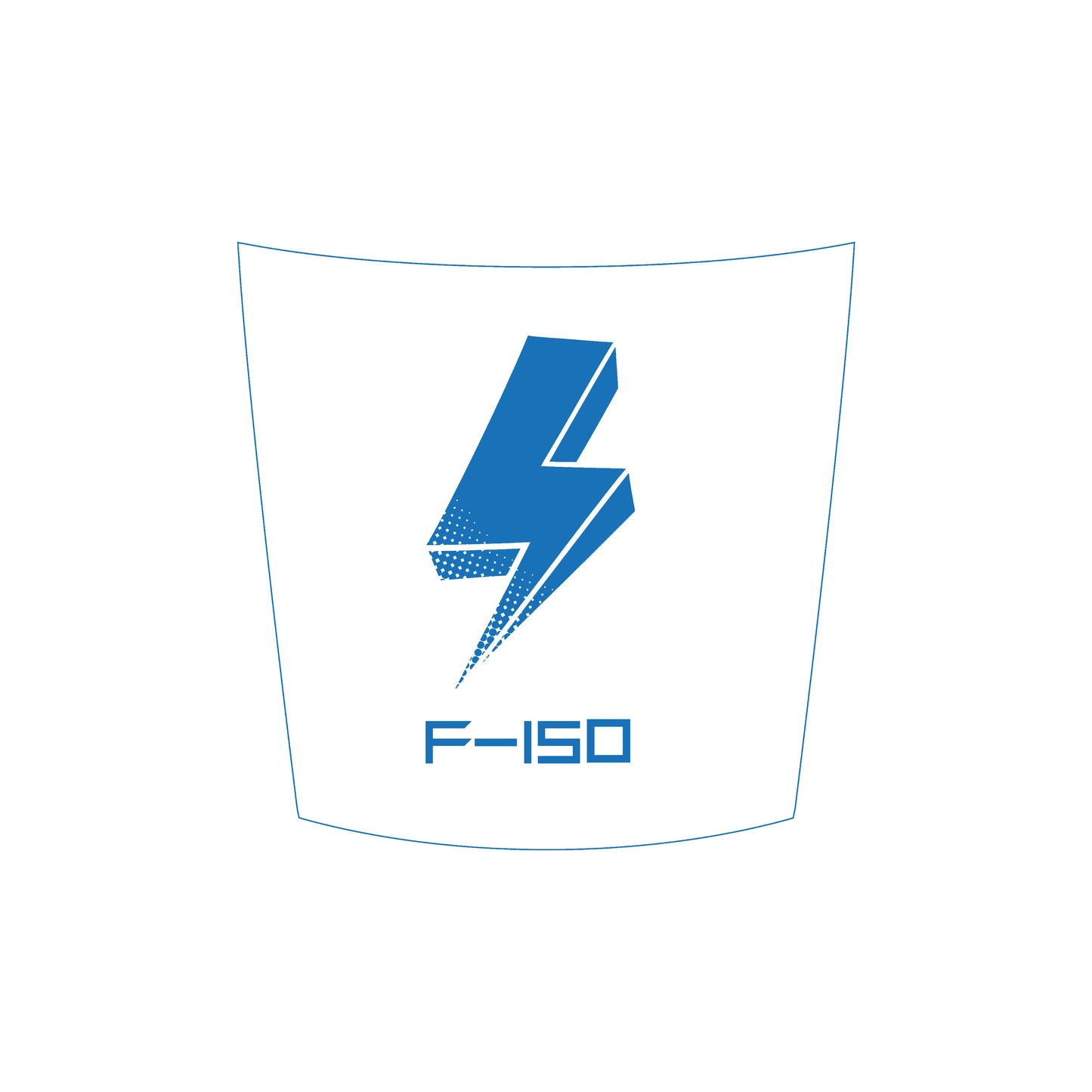Hood Panel Decal/Sticker - Cut Bold Electric Graphic Decal Graphic Kit - For FORD F-150 2015-2020 - Premium Vinyl