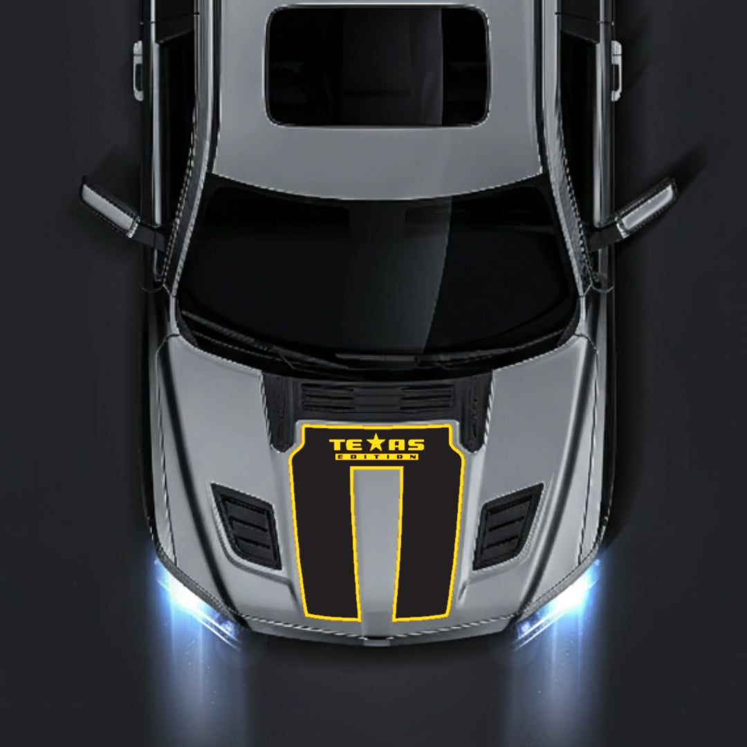 Hood Panel Decal/Sticker - Texas Edition - Border Graphic Kit - For Dodge RAM 1500 2019-2025 - Premium Vinyl