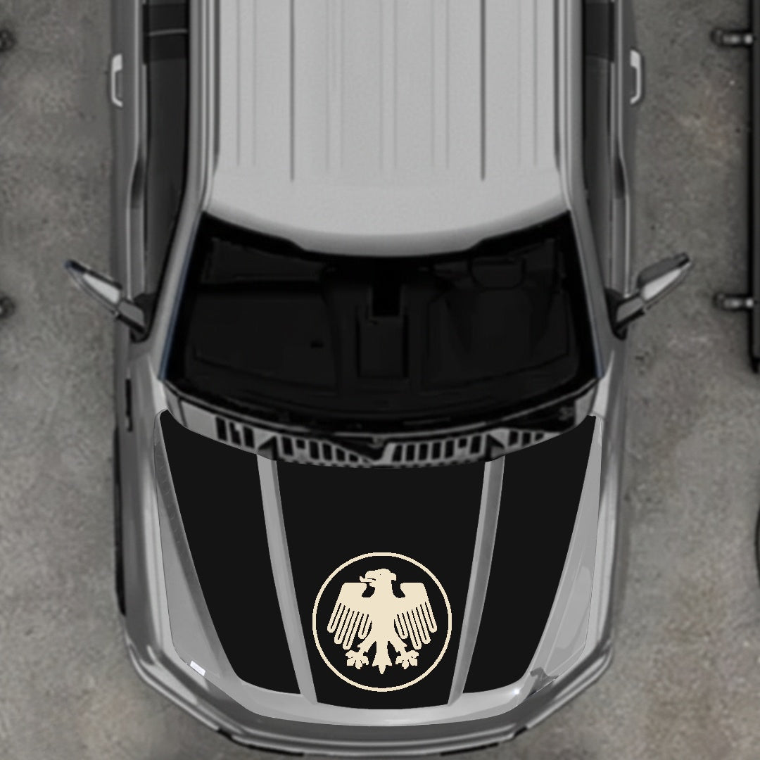 Hood Panel Decal/Sticker - Germany Logo Graphic Kit - For Ford F-150 2020-2026 - Premium Vinyl