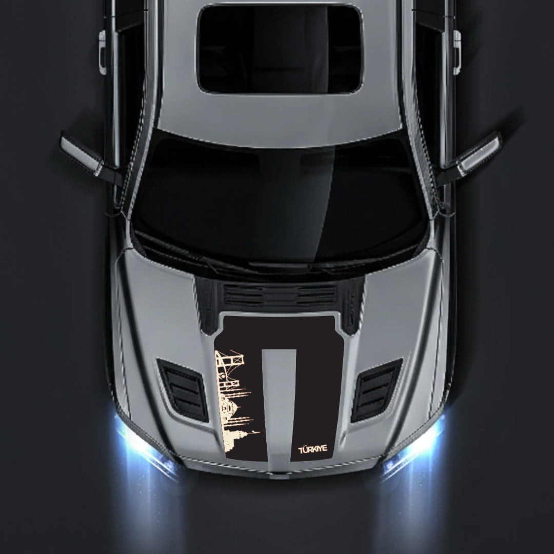 Hood Panel Decal/Sticker - Turkey Skyline Graphic Kit - For Dodge RAM 1500 2019-2025 - Premium Vinyl