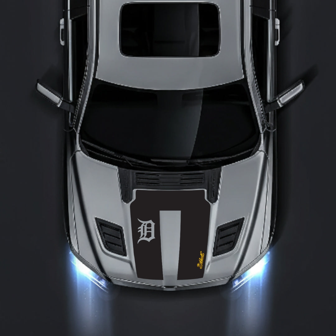 Hood Panel Decal/Sticker - Detroit Street - Cut Graphic Kit - For Dodge RAM 1500 2019-2025 - Premium Vinyl