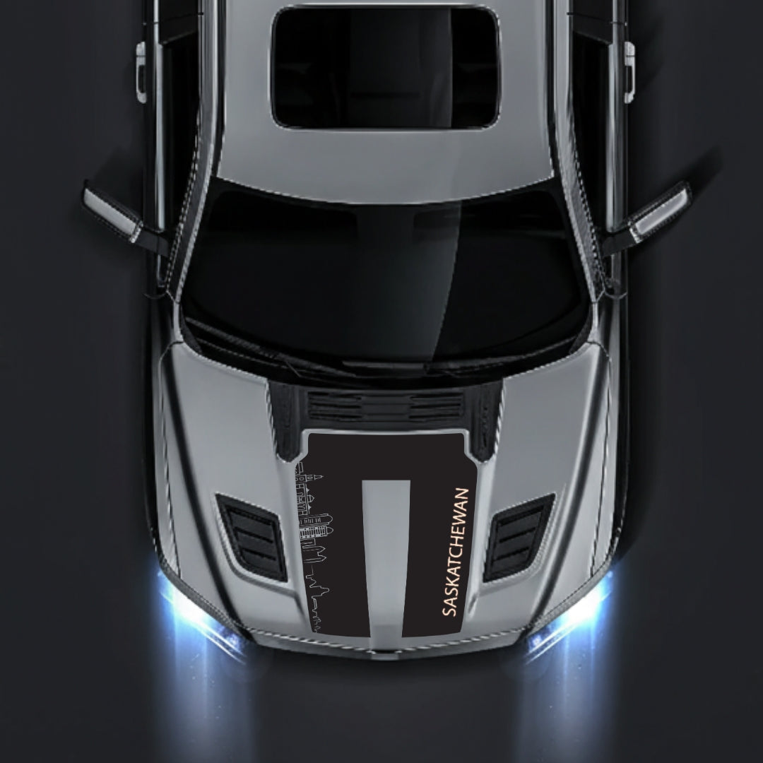 Hood Panel Decal/Sticker - Saskatchewan Skyline - Cut Graphic Kit - For Dodge RAM 1500 2019-2025 - Premium Vinyl