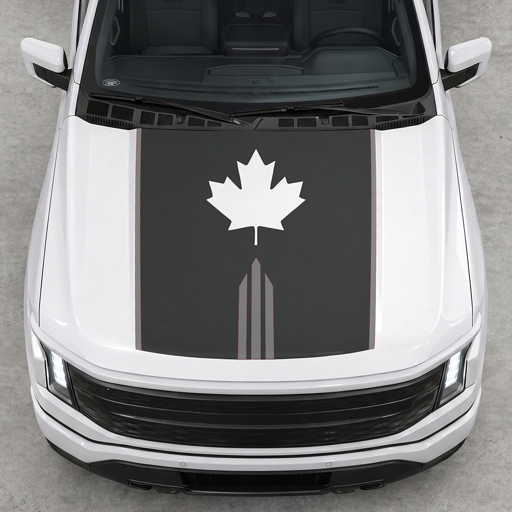 Hood Panel Decal/Sticker - Maple Graphic Decal Graphic Kit - For Ford F-150 2015-2020 - Premium Vinyl