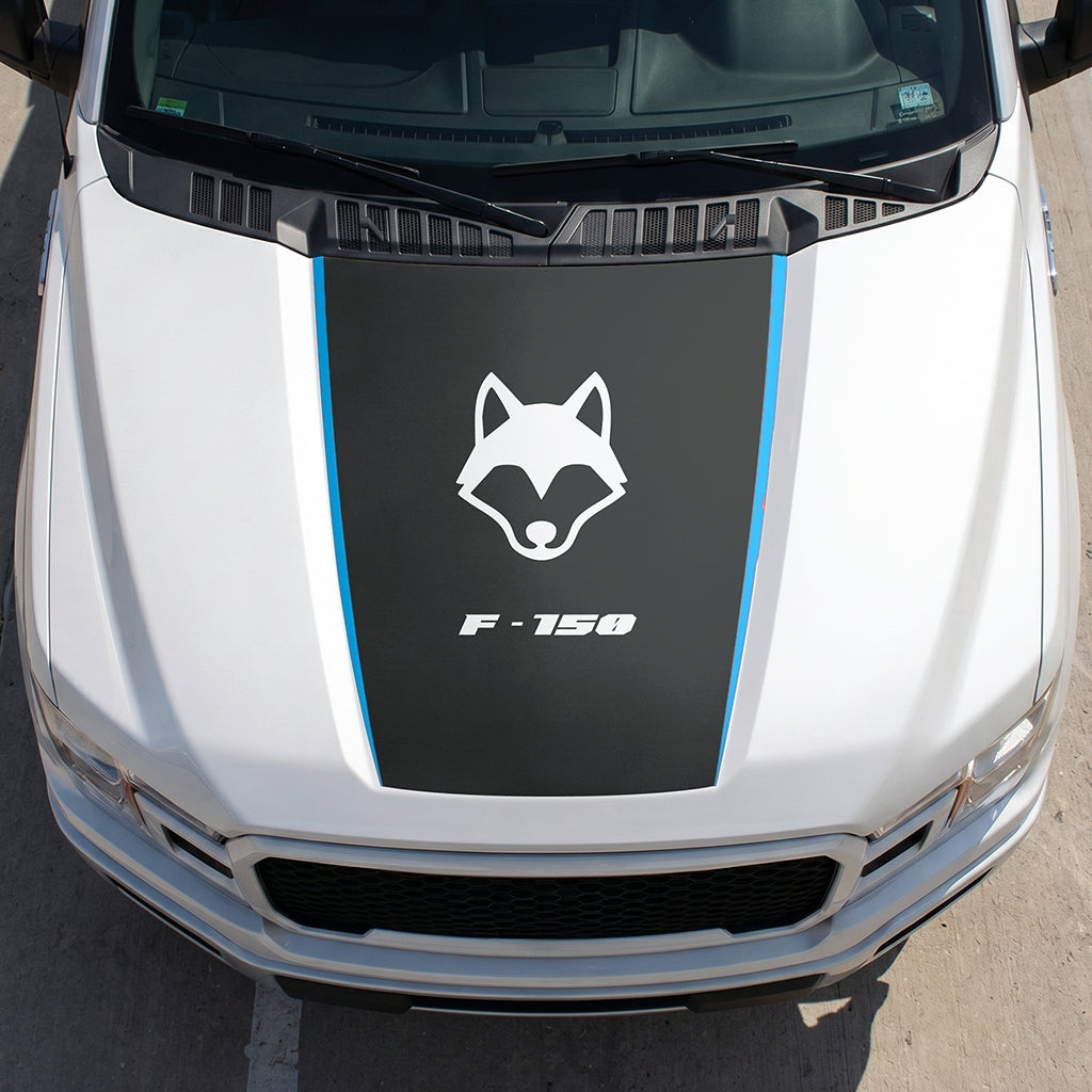 Hood Panel Decal/Sticker - Coyote Graphic Decal Graphic Kit - For Ford F-150 2015-2020 - Premium Vinyl