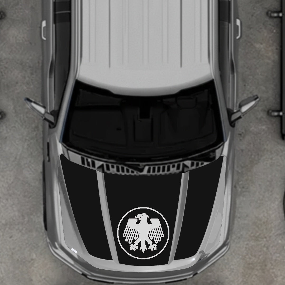 Hood Panel Decal/Sticker - Germany Logo Graphic Kit - For Ford F-150 2020-2026 - Premium Vinyl