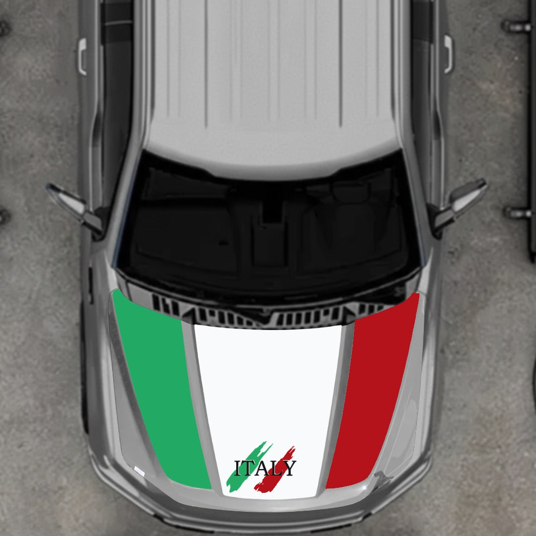Hood Panel Decal/Sticker - Italy Graphic Kit - For Ford F-150 2020-2026 - Premium Vinyl