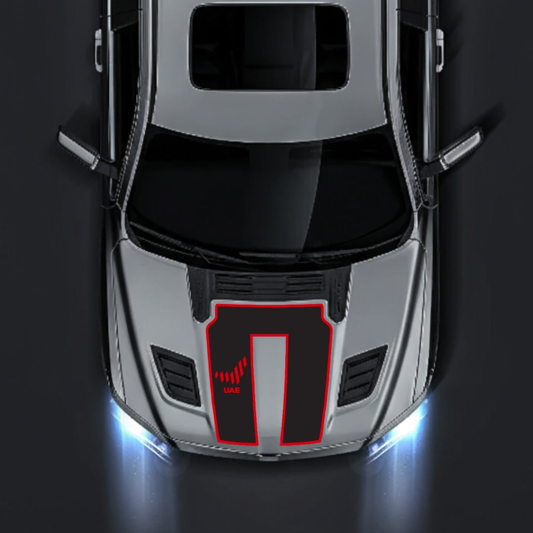 Performance Hood Panel Decal/Sticker - United Arab Emirates - Border Graphic Kit - For Dodge RAM 1500 2019-2025 - Premium Vinyl